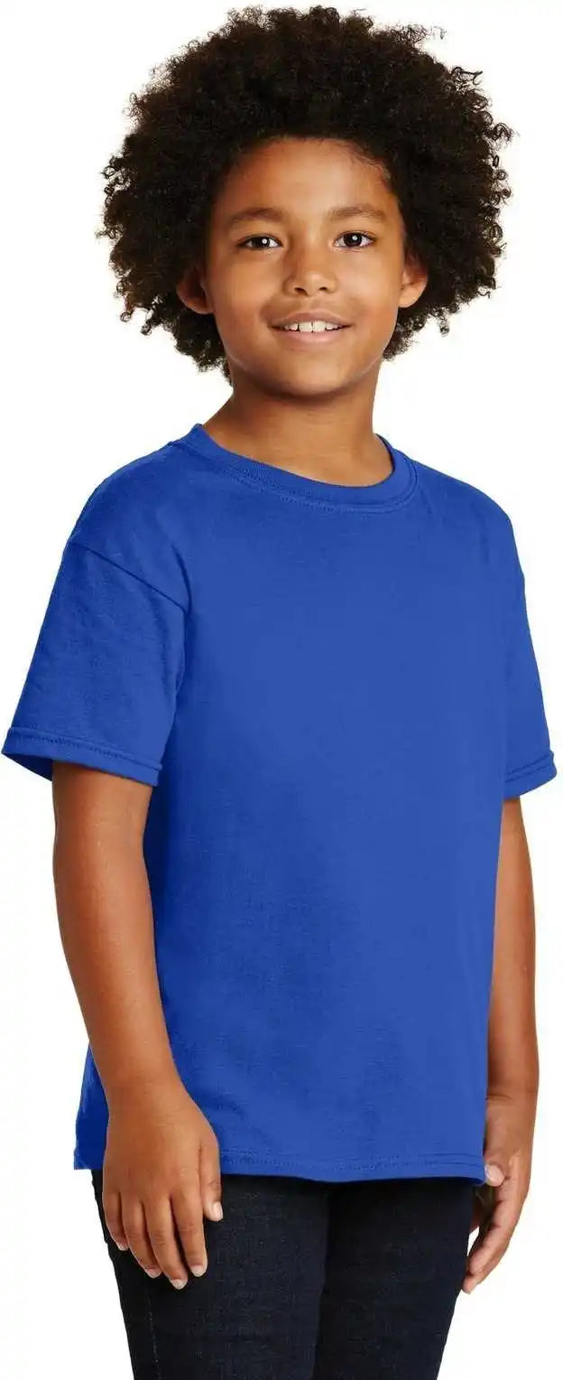 Gildan 5000b Youth Heavy Cotton 100% t Shirt Royal