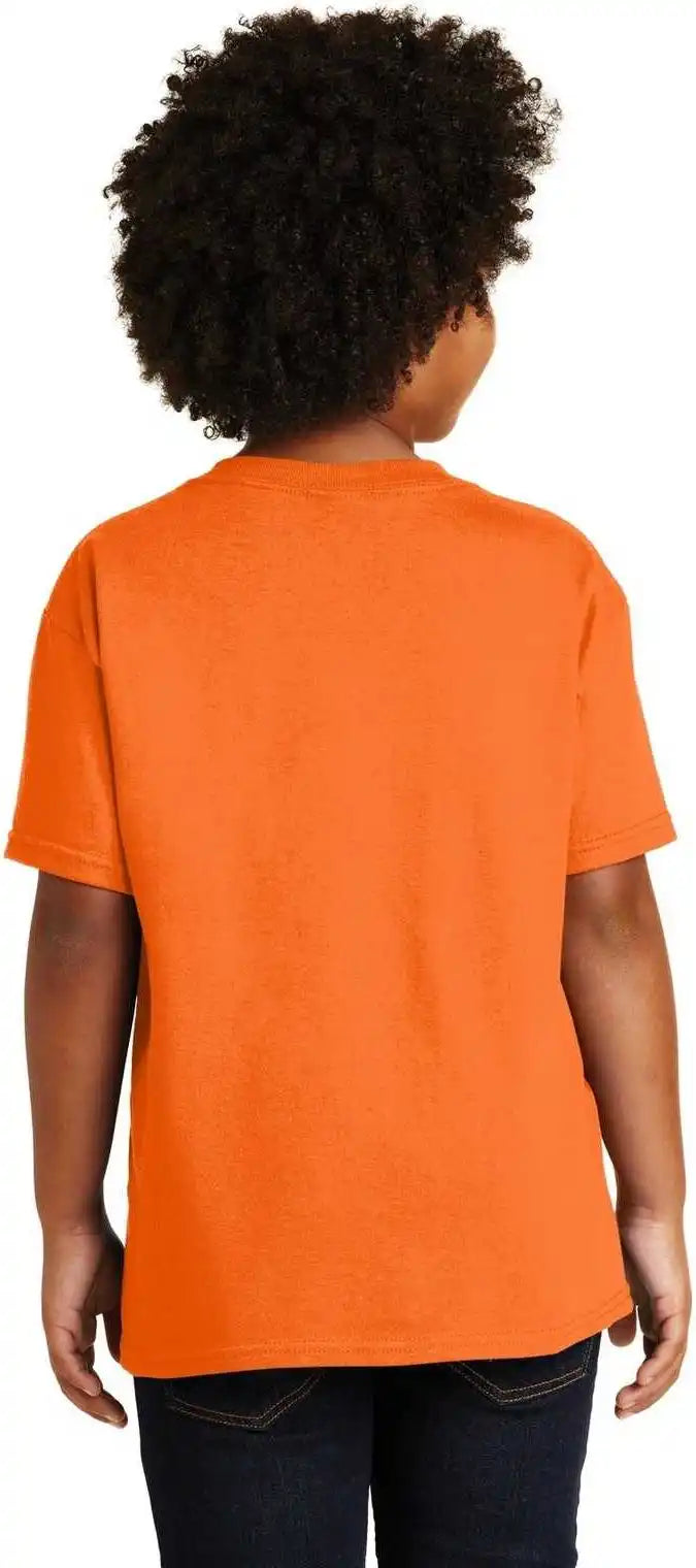 Gildan 5000b Youth Heavy Cotton 100% t Shirt S. Orange