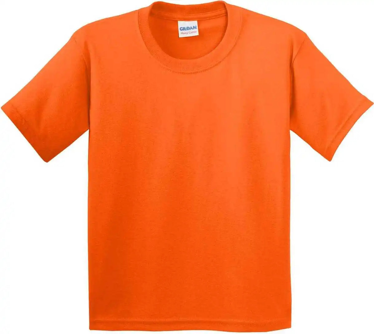 Gildan 5000b Youth Heavy Cotton 100% t Shirt S. Orange