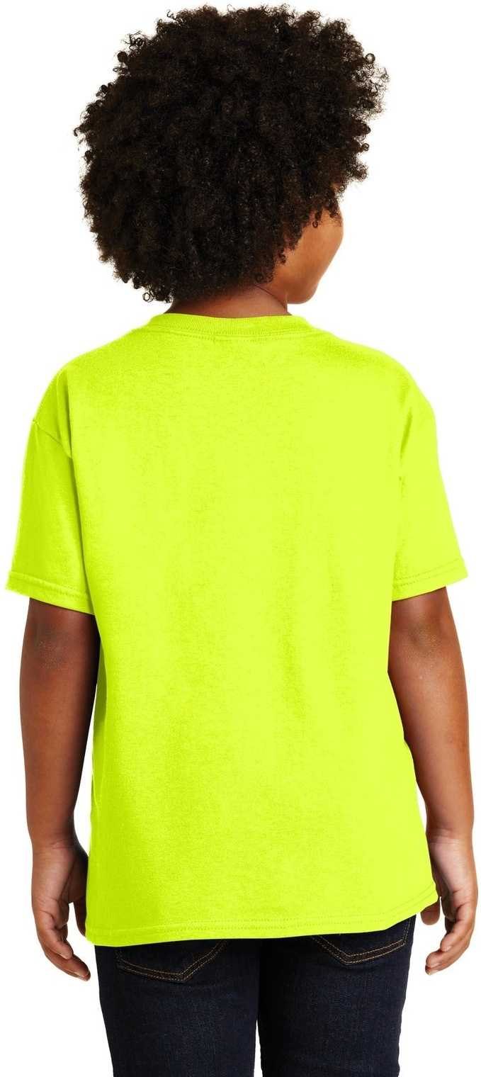 Gildan 5000b Youth Heavy Cotton 100% T-shirt - Safety Green