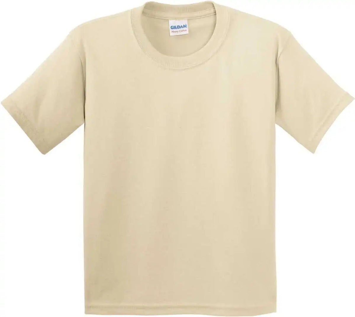 Gildan 5000b Youth Heavy Cotton 100% t Shirt Sand