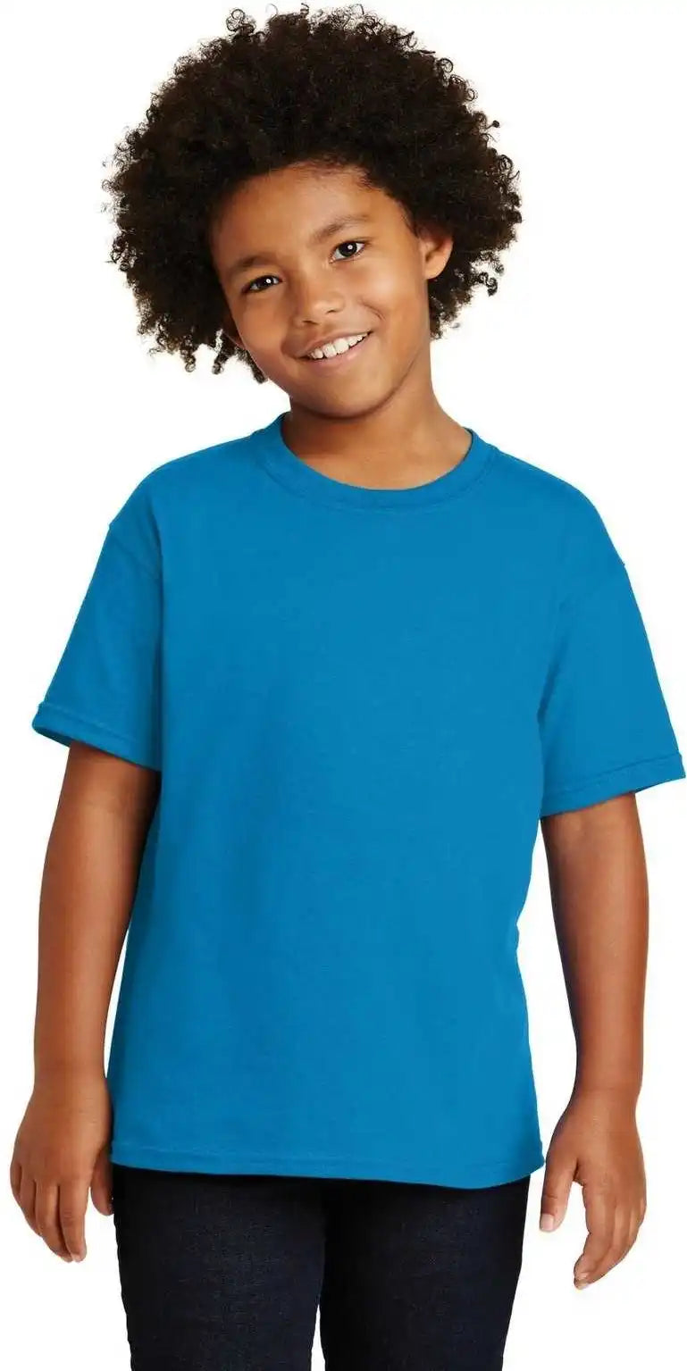Gildan 5000b Youth Heavy Cotton 100% t Shirt Sapphire