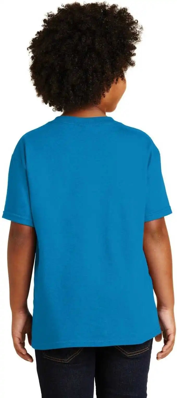 Gildan 5000b Youth Heavy Cotton 100% t Shirt Sapphire