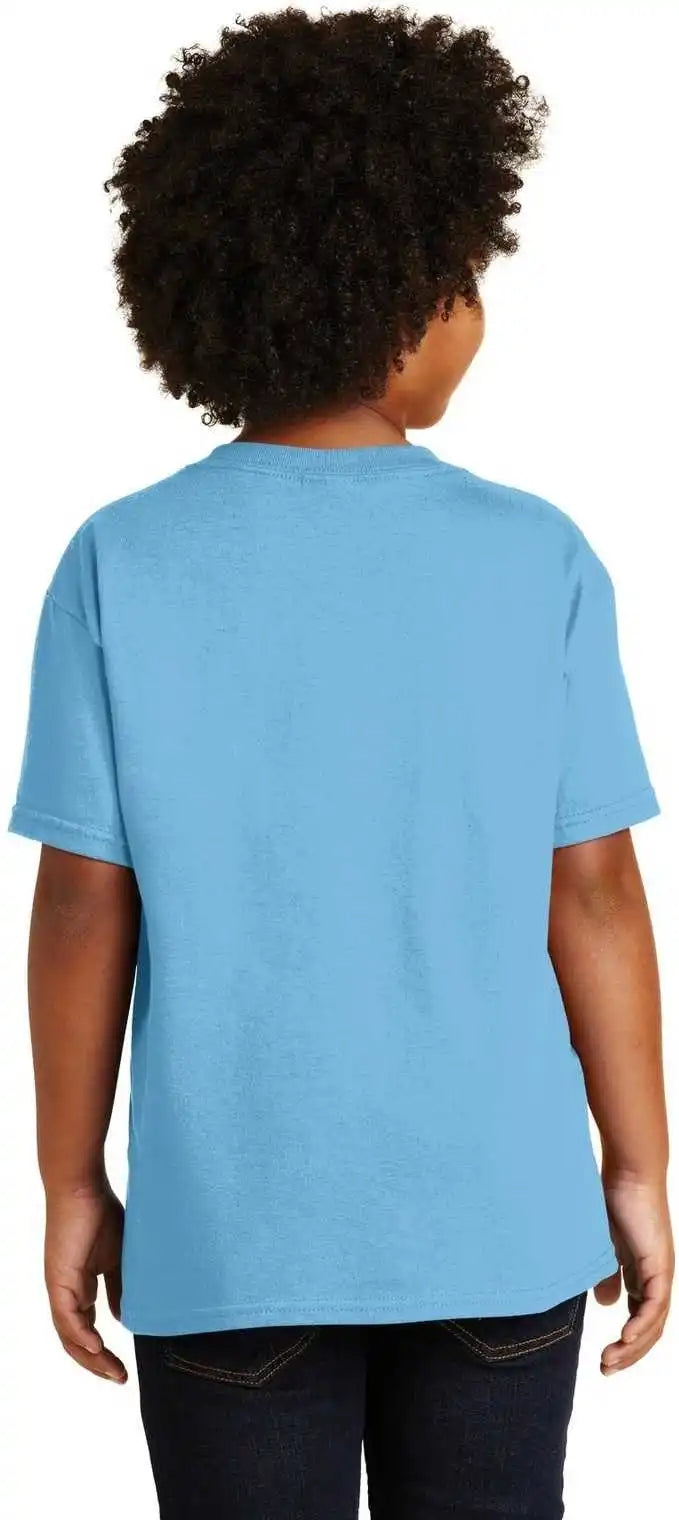 Gildan 5000b Youth Heavy Cotton 100% t Shirt Sky