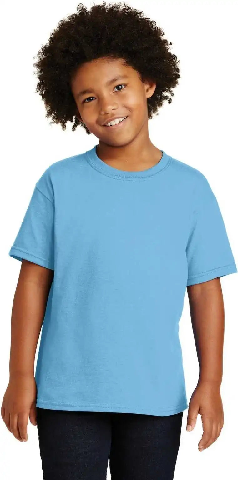 Gildan 5000b Youth Heavy Cotton 100% t Shirt Sky