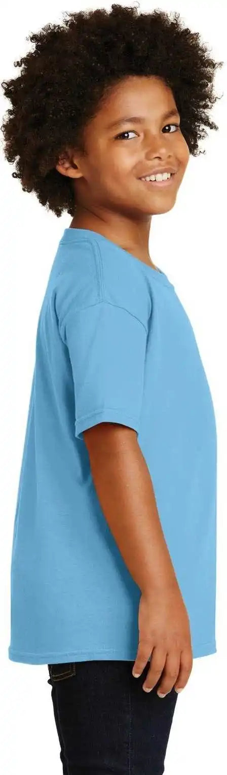 Gildan 5000b Youth Heavy Cotton 100% t Shirt Sky