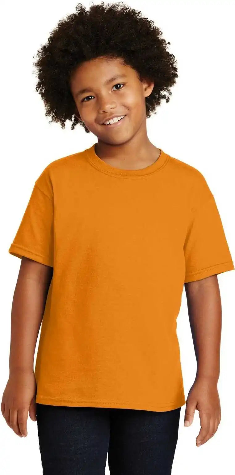 Gildan 5000b Youth Heavy Cotton 100% t Shirt Tennessee Orange