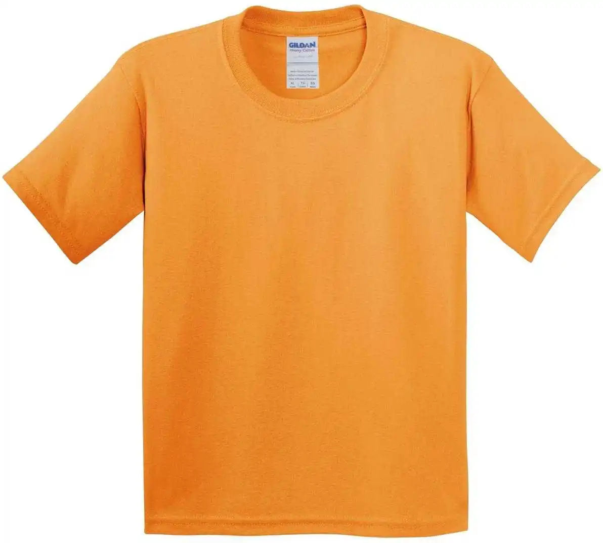 Gildan 5000b Youth Heavy Cotton 100% t Shirt Tennessee Orange