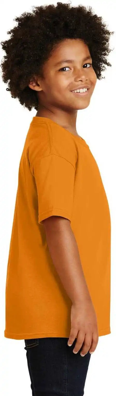 Gildan 5000b Youth Heavy Cotton 100% t Shirt Tennessee Orange