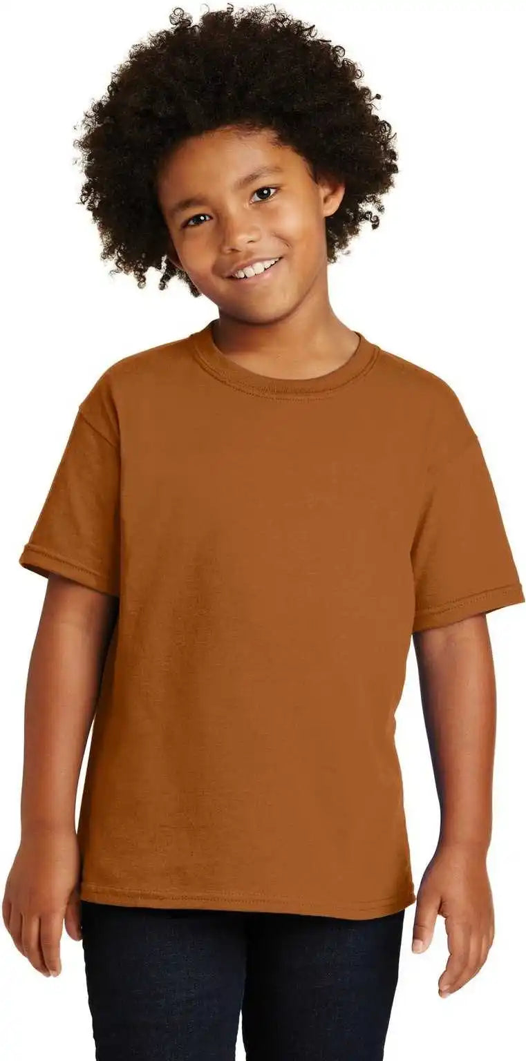 Gildan 5000b Youth Heavy Cotton 100% T-shirt - Texas Orange