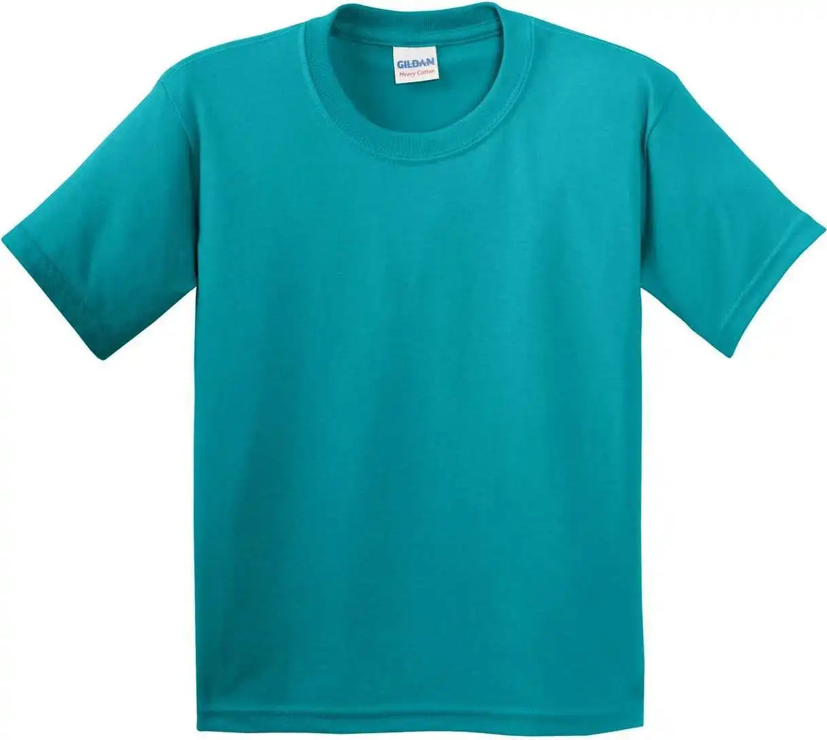 Gildan 5000b Youth Heavy Cotton 100% t Shirt Tropical Blue