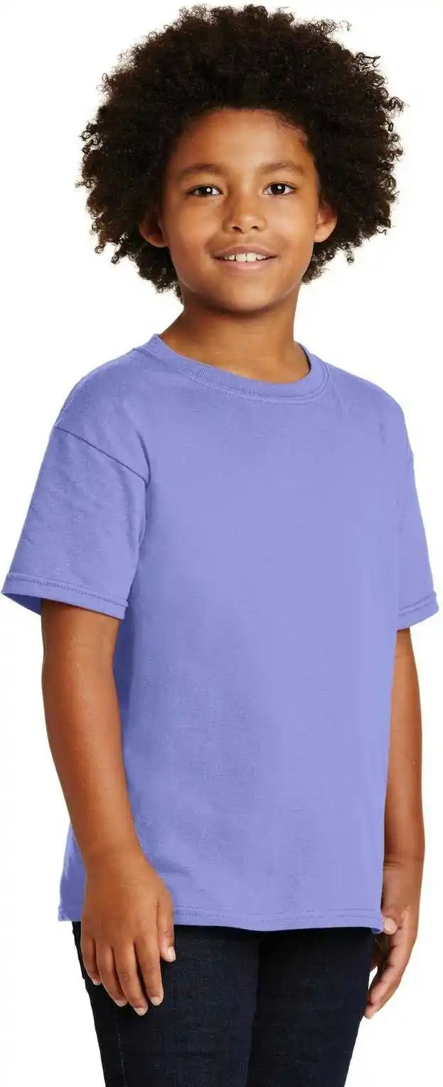 Gildan 5000b Youth Heavy Cotton 100% t Shirt Violet