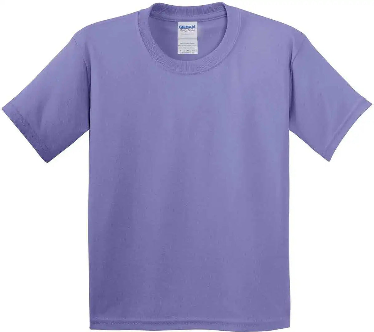 Gildan 5000b Youth Heavy Cotton 100% t Shirt Violet