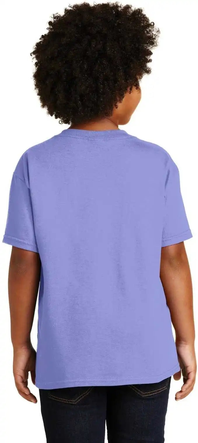 Gildan 5000b Youth Heavy Cotton 100% t Shirt Violet