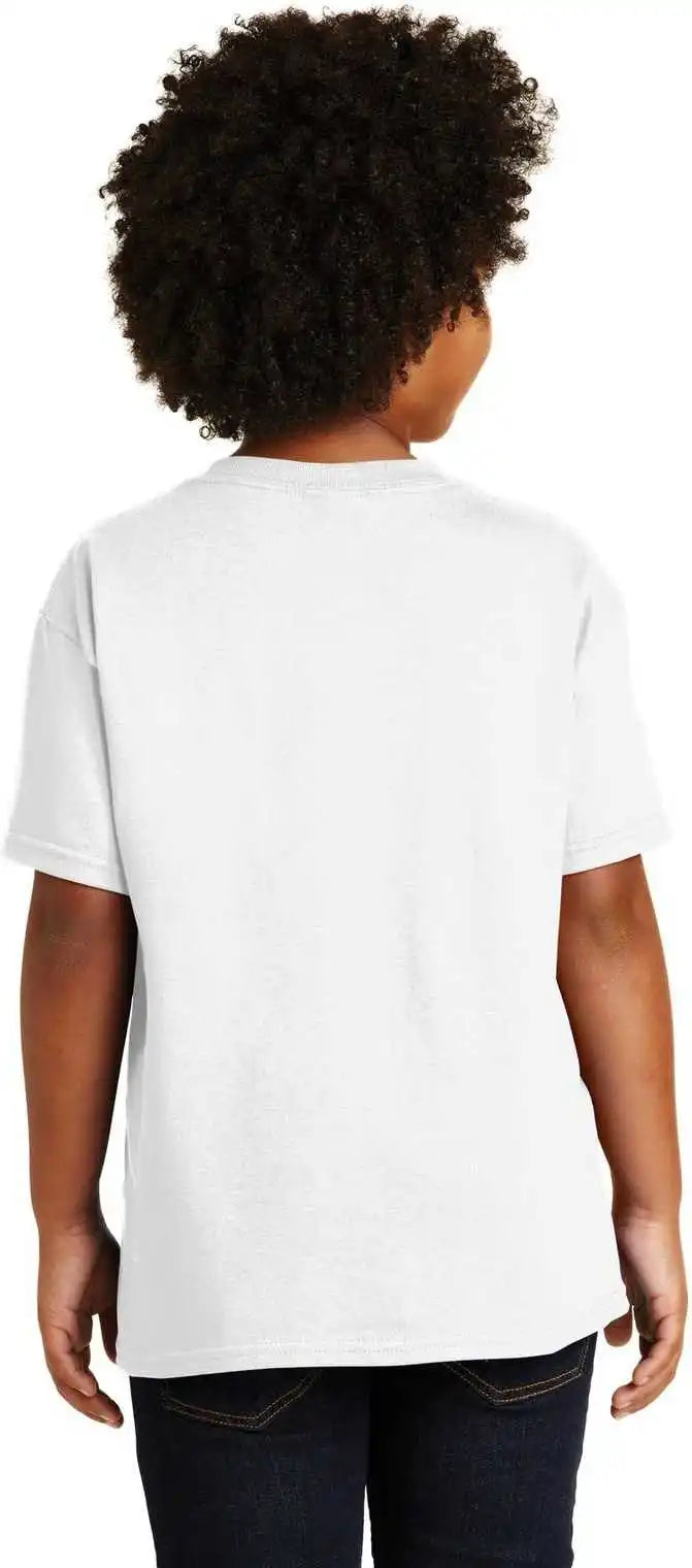 Gildan 5000b Youth Heavy Cotton 100% T-shirt - White