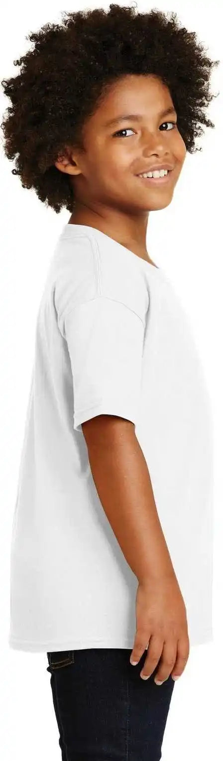 Gildan 5000b Youth Heavy Cotton 100% T-shirt - White