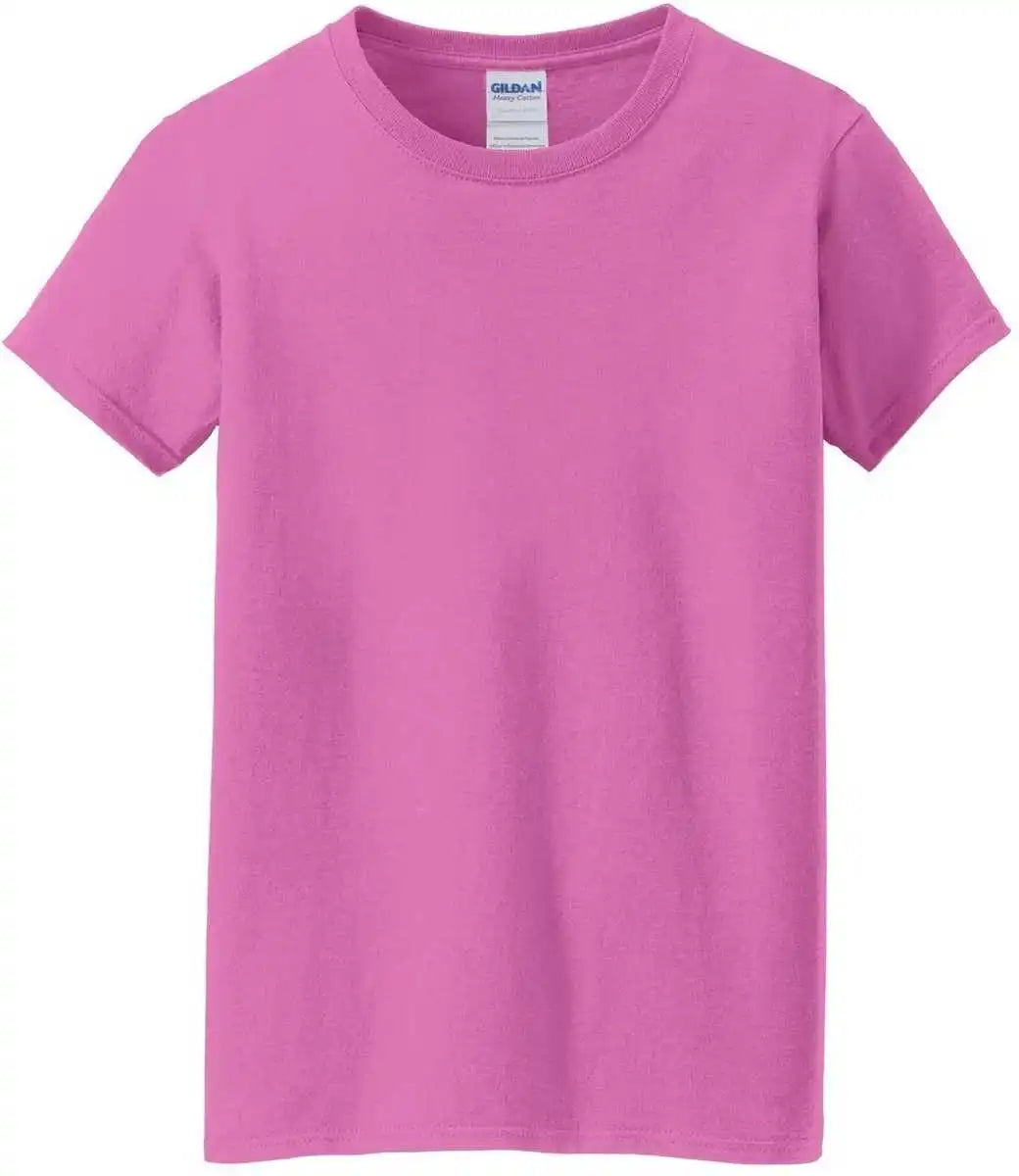 Gildan 5000l Ladies Heavy Cotton 100% t Shirt Azalea