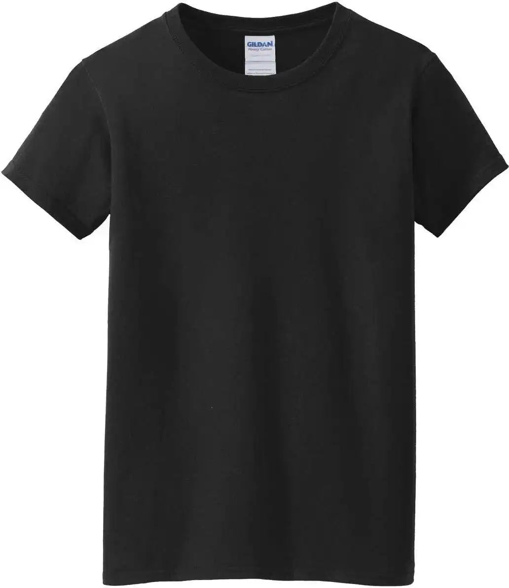 Gildan 5000l Ladies Heavy Cotton 100% t Shirt Black