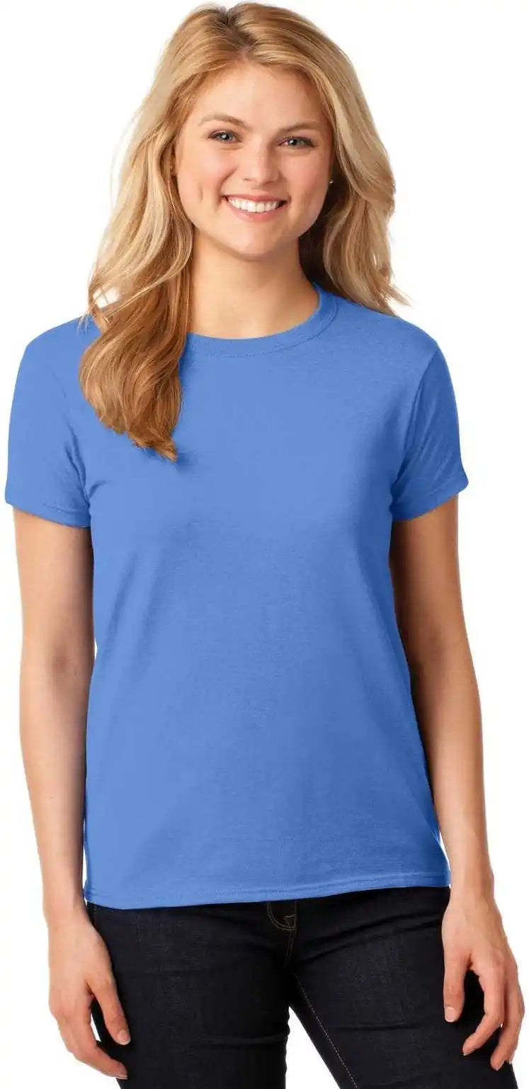Gildan 5000l Ladies Heavy Cotton 100% t Shirt Carolina Blue