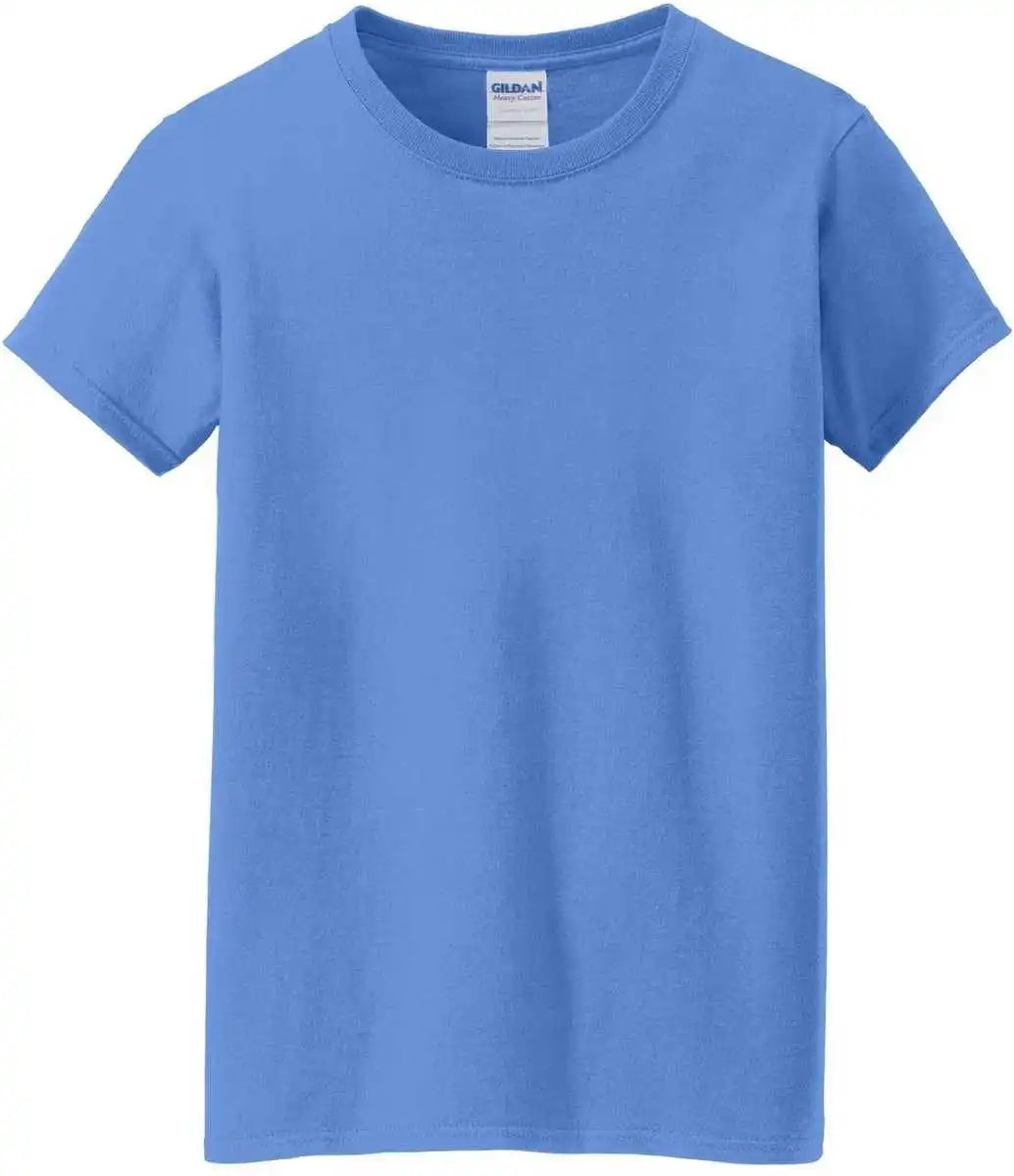 Gildan 5000l Ladies Heavy Cotton 100% t Shirt Carolina Blue