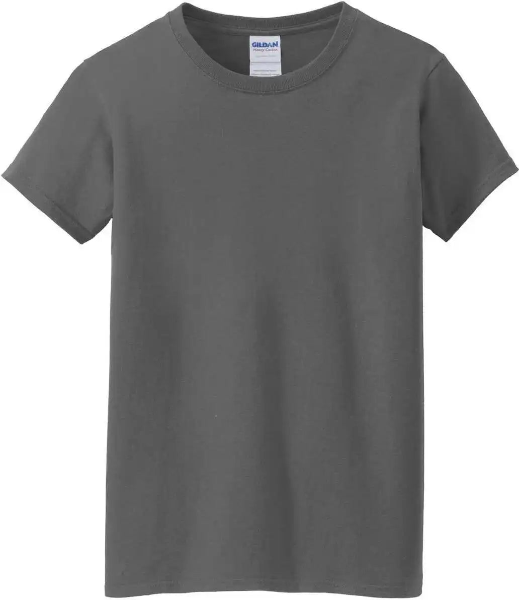 Gildan 5000l Ladies Heavy Cotton 100% t Shirt Charcoal