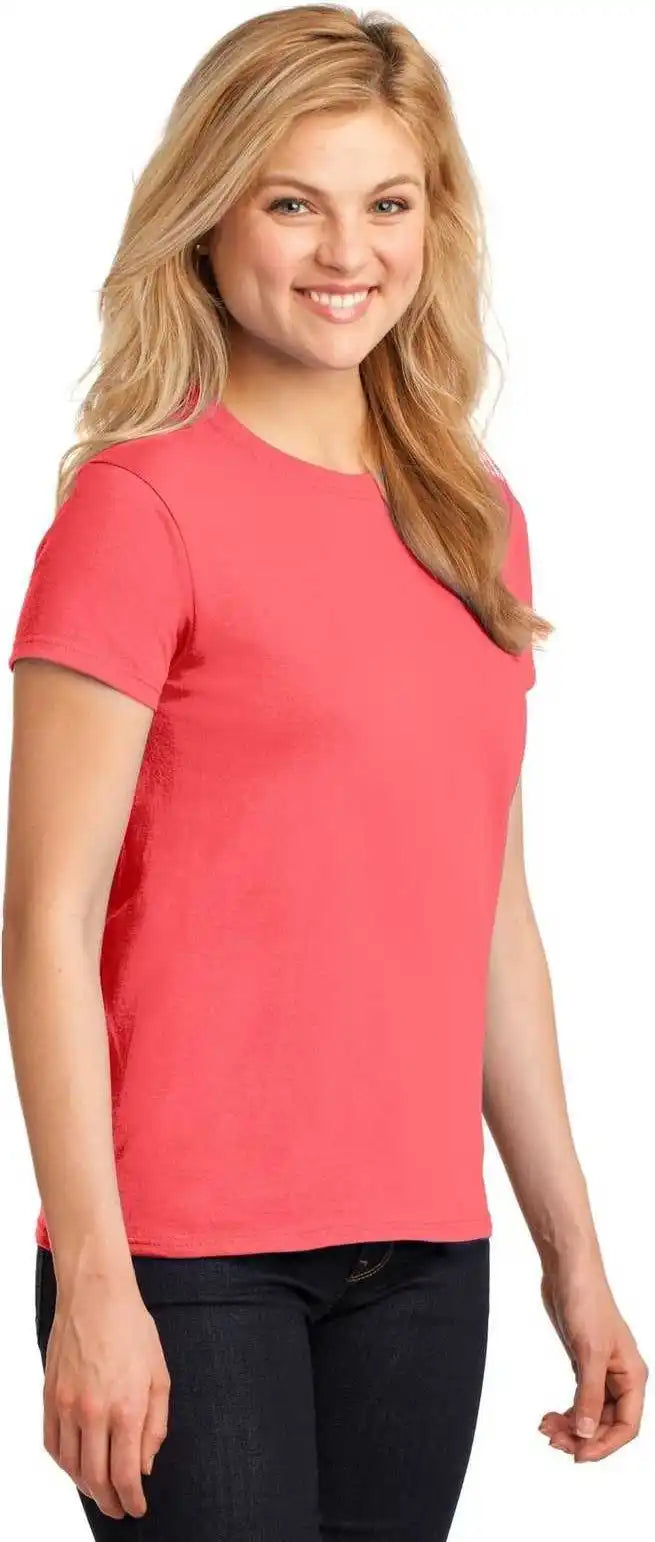 Gildan 5000l Ladies Heavy Cotton 100% t Shirt Coral Silk