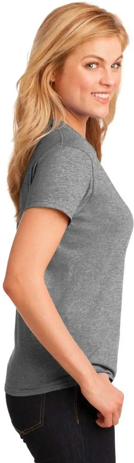 Gildan 5000l Ladies Heavy Cotton 100% t Shirt Graphite Heather
