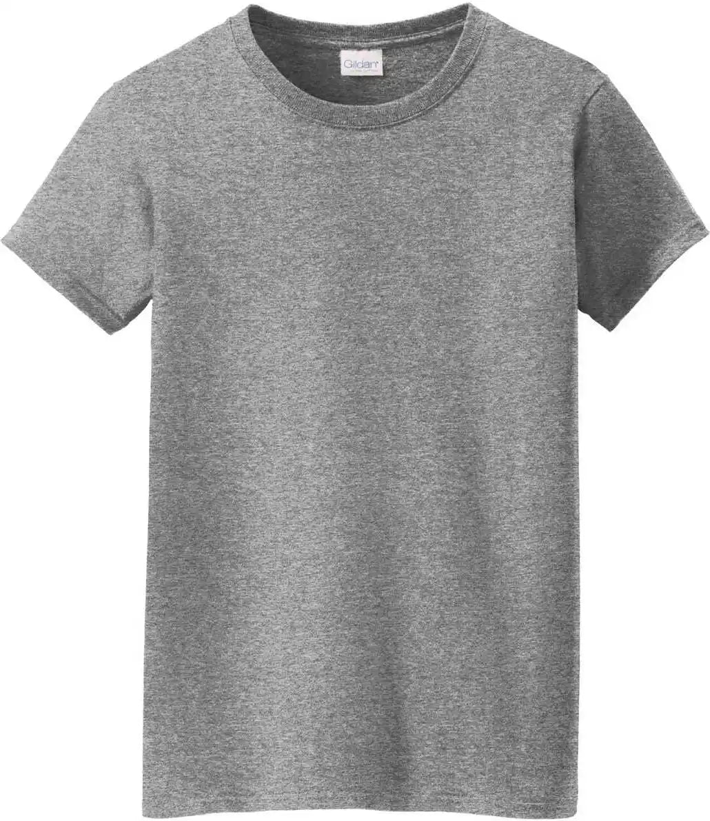 Gildan 5000l Ladies Heavy Cotton 100% t Shirt Graphite Heather