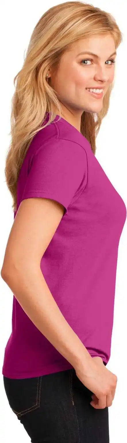 Gildan 5000l Ladies Heavy Cotton 100% t Shirt Heliconia