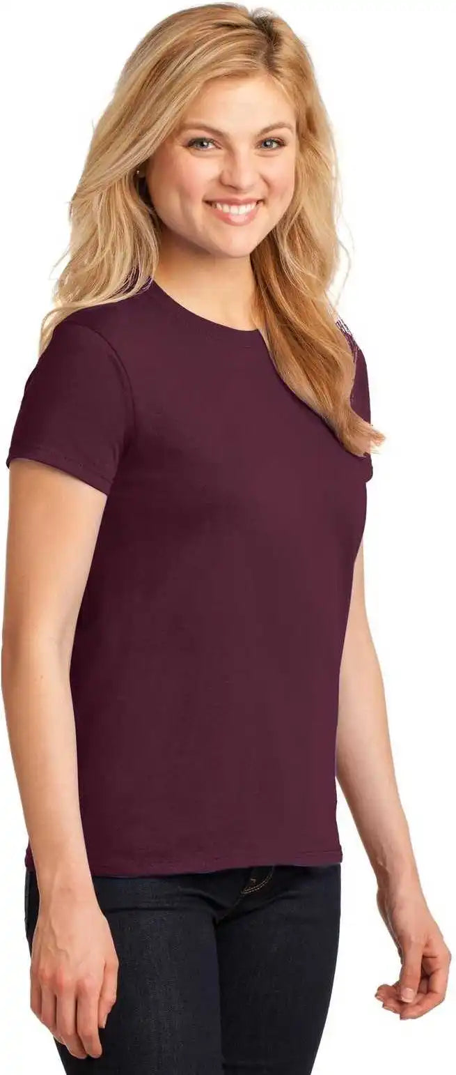 Gildan 5000l Ladies Heavy Cotton 100% t Shirt Maroon