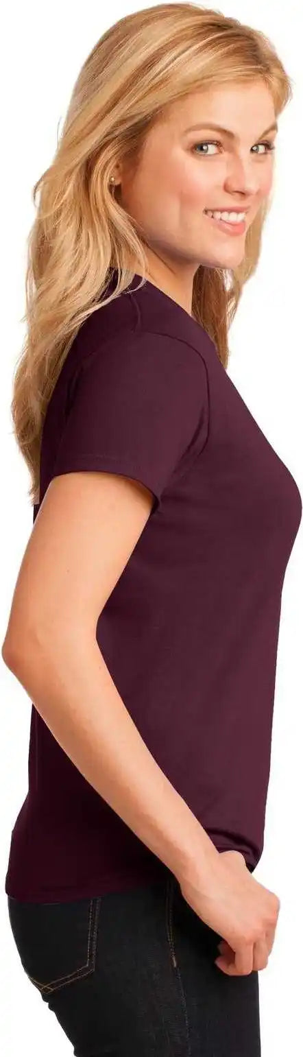 Gildan 5000l Ladies Heavy Cotton 100% t Shirt Maroon