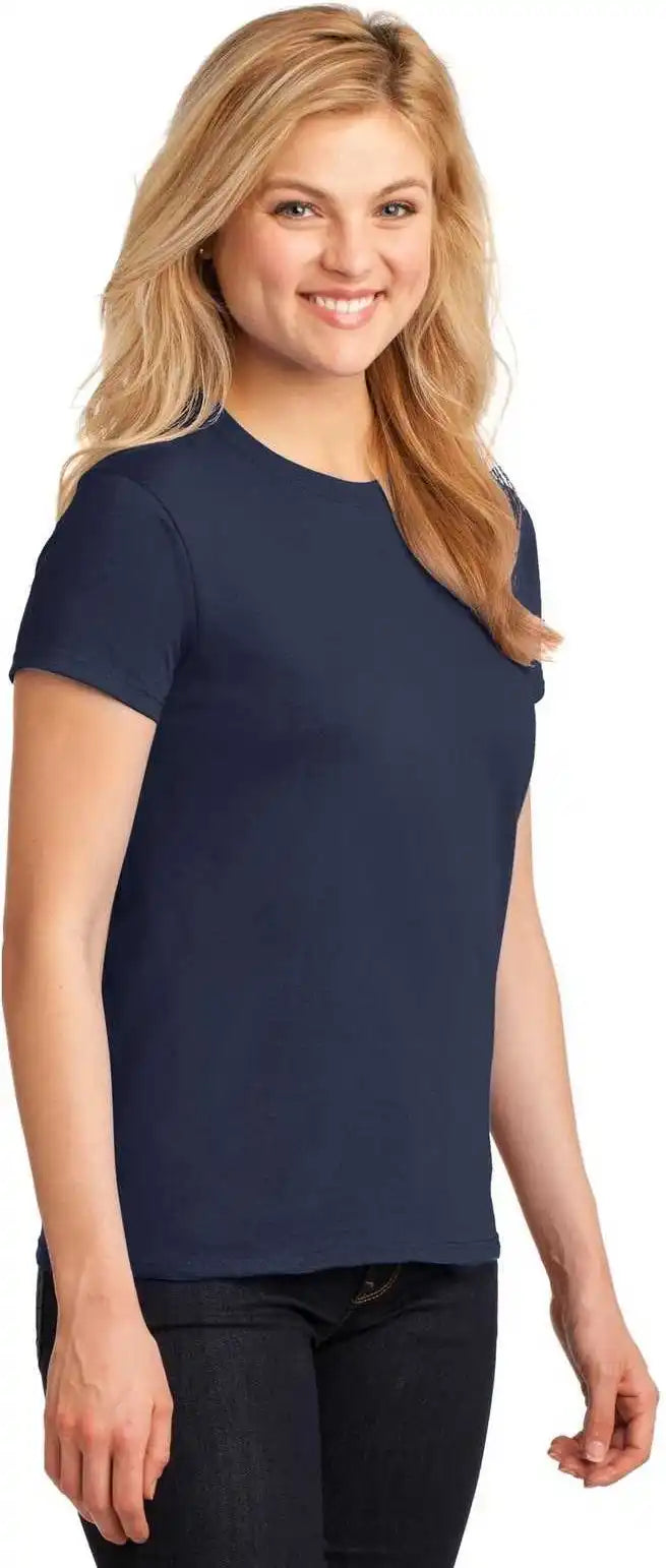 Gildan 5000l Ladies Heavy Cotton 100% t Shirt Navy