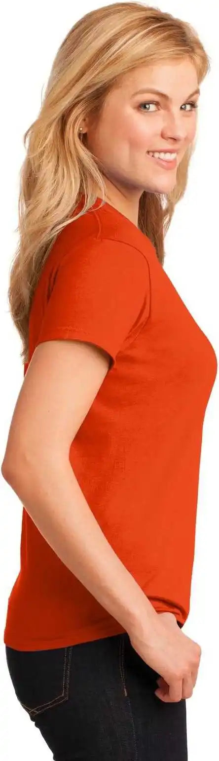 Gildan 5000l Ladies Heavy Cotton 100% t Shirt Orange