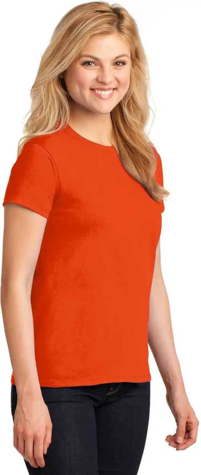 Gildan 5000l Ladies Heavy Cotton 100% t Shirt Orange
