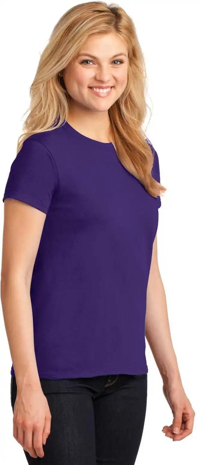 Gildan 5000l Ladies Heavy Cotton 100% t Shirt Purple