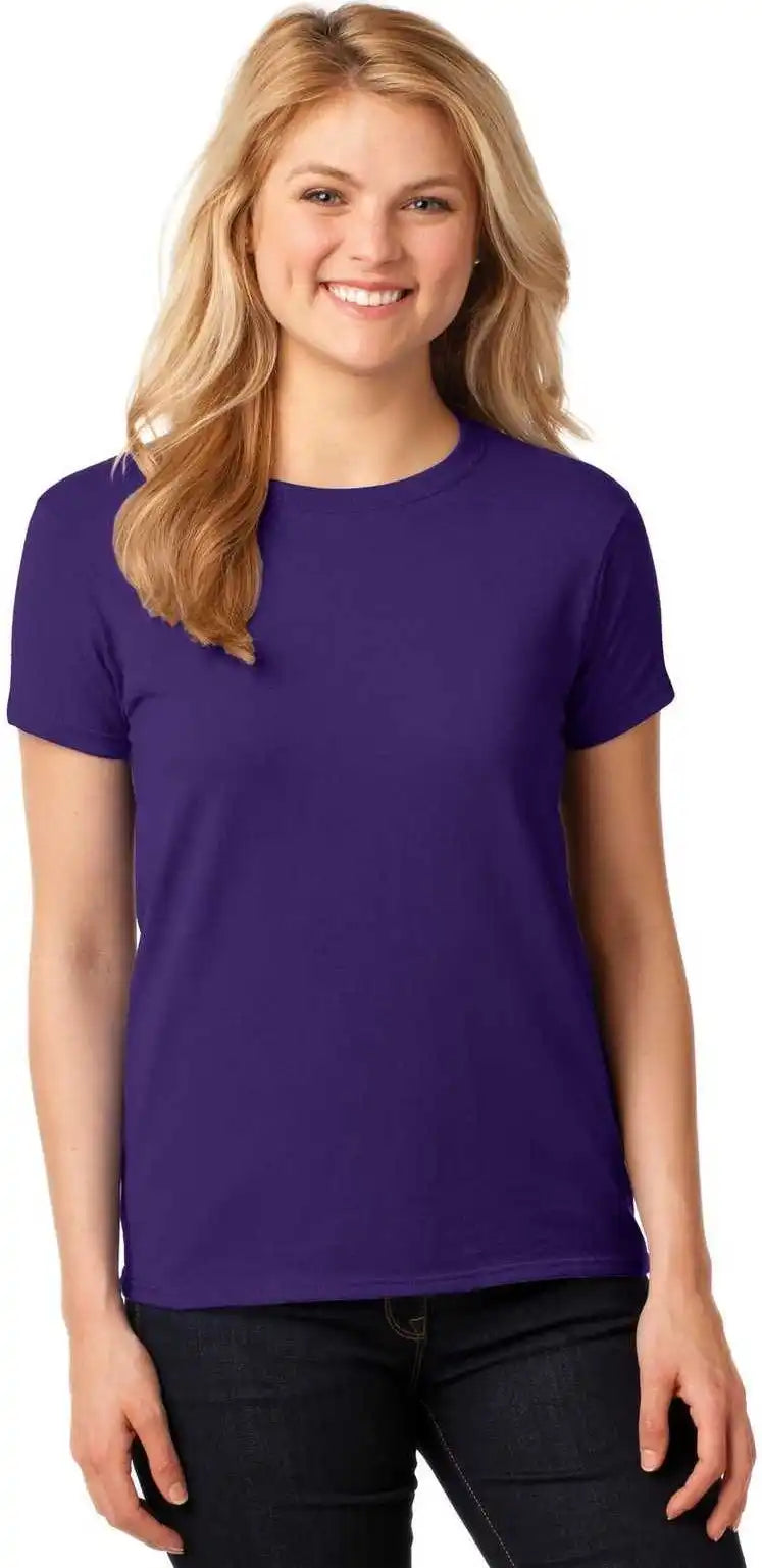 Gildan 5000l Ladies Heavy Cotton 100% T-shirt - Purple