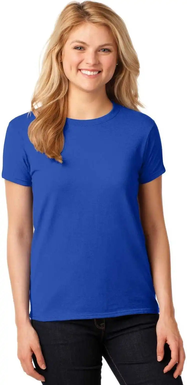 Gildan 5000l Ladies Heavy Cotton 100% t Shirt Royal