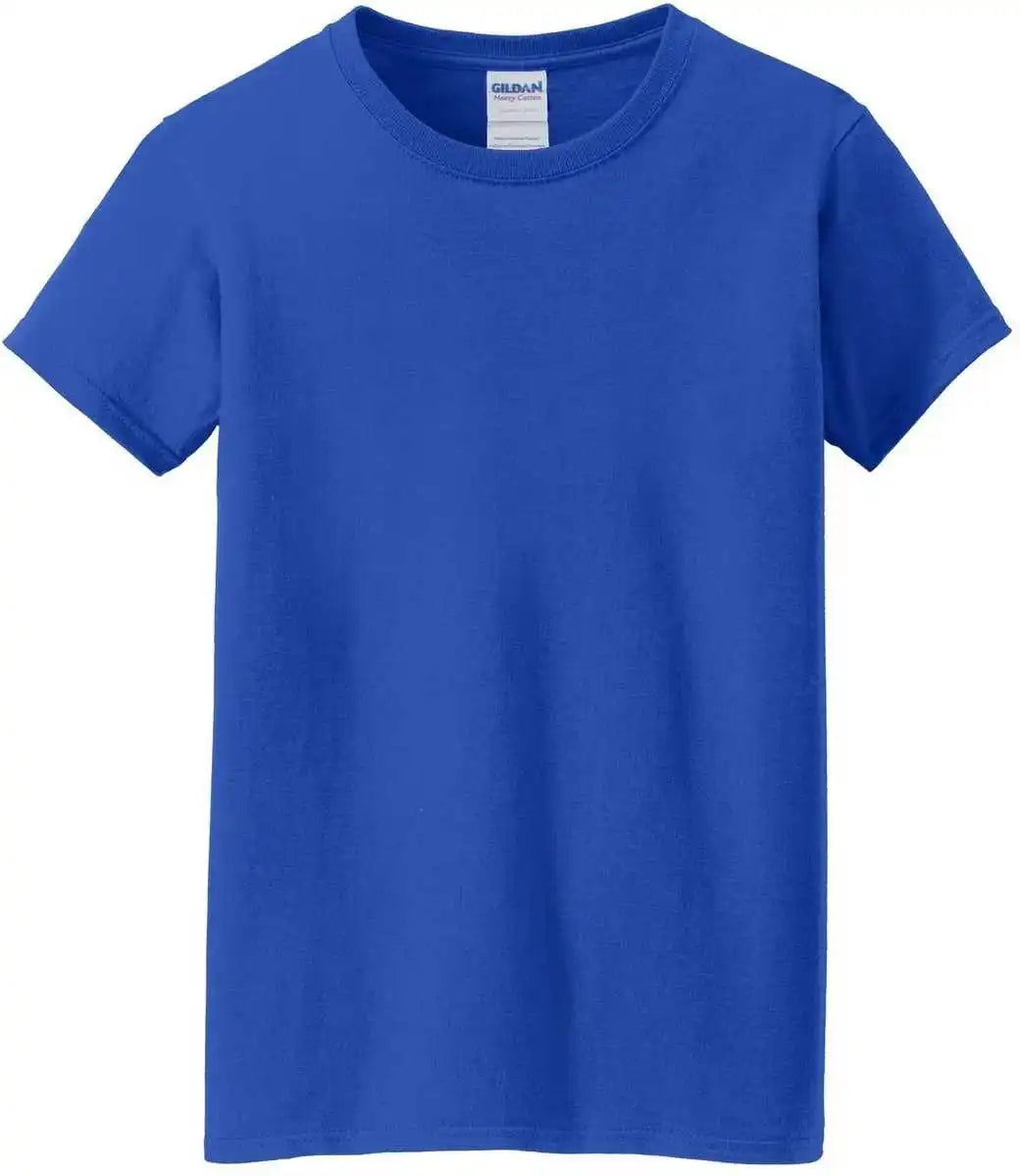 Gildan 5000l Ladies Heavy Cotton 100% t Shirt Royal