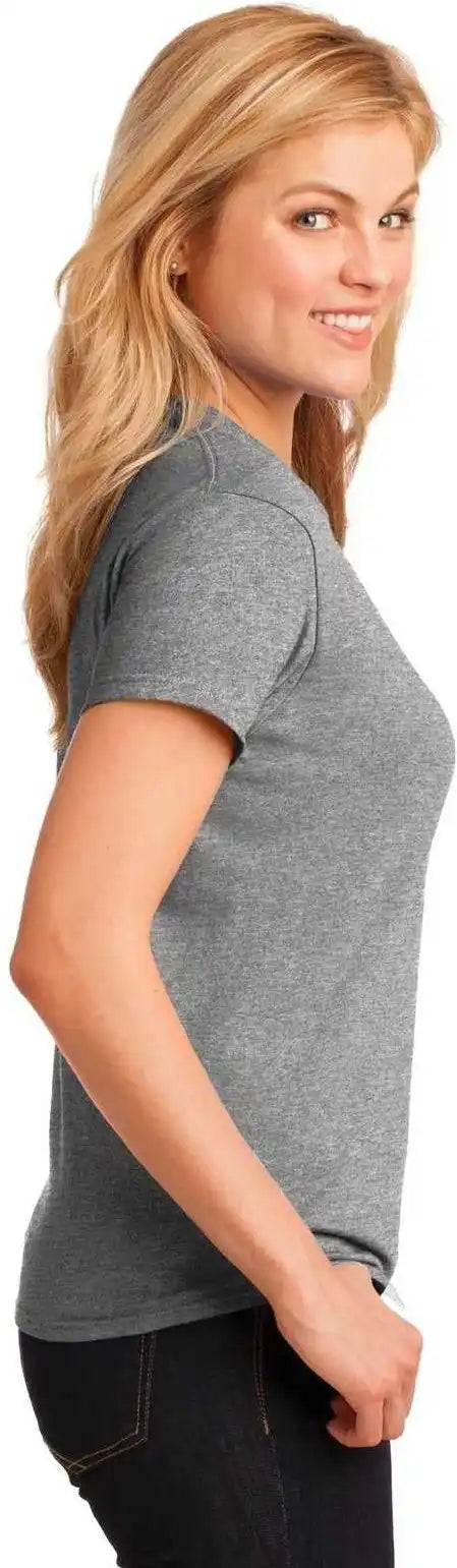 Gildan 5000l Ladies Heavy Cotton 100% t Shirt Sport Gray