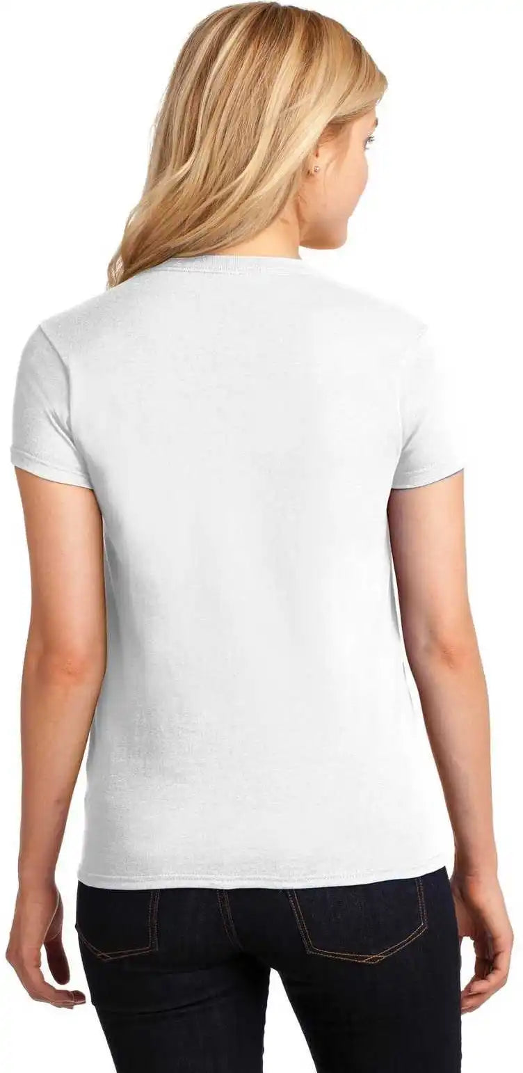 Gildan 5000l Ladies Heavy Cotton 100% t Shirt White