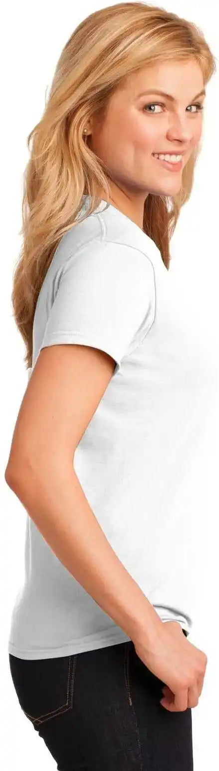 Gildan 5000l Ladies Heavy Cotton 100% T-shirt - White