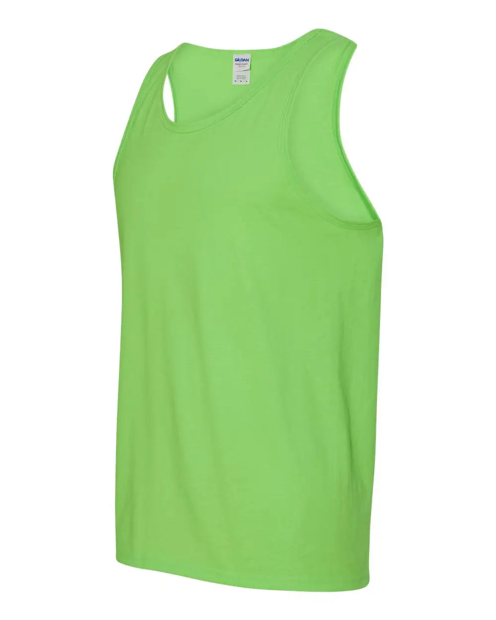 Gildan 5200g Heavy Cotton Tank Top - 5200 - Neon Green - Adult s