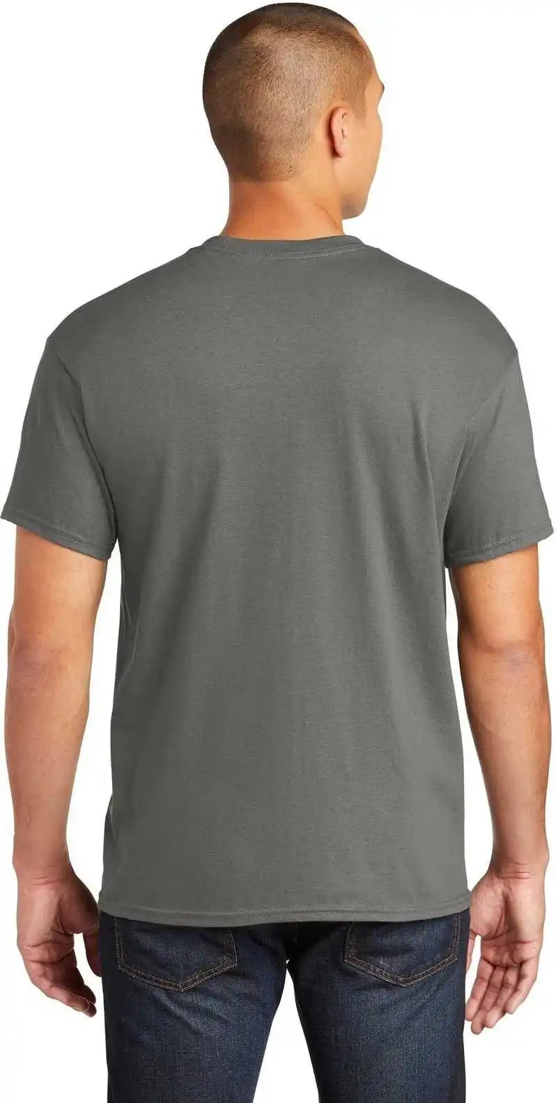 Gildan 5300 Heavy Cotton 100% Pocket t Shirt Charcoal