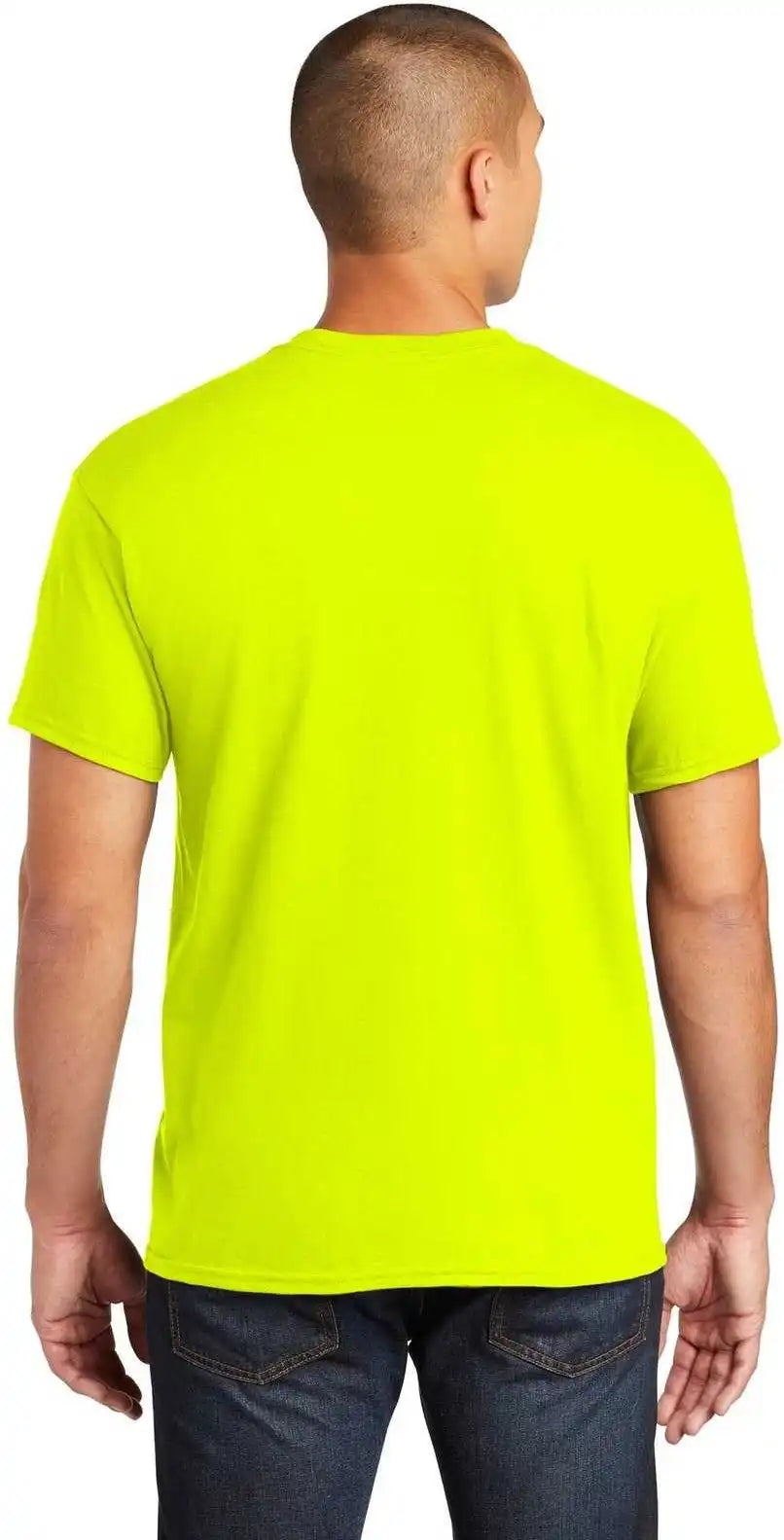 Gildan 5300 Heavy Cotton 100% Pocket t Shirt Safety Green