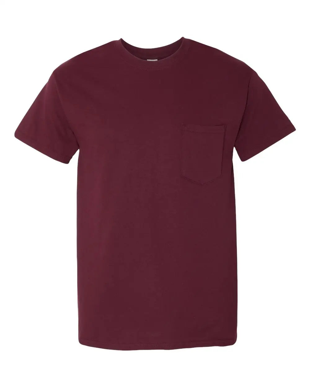 Gildan 5300g Heavy Cotton Pocket T-shirt - 5300 - Maroon - Adult s