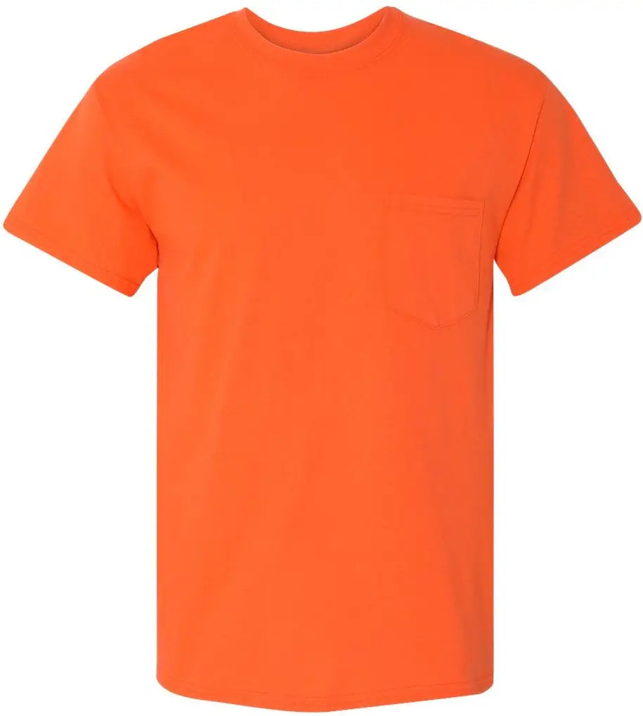 Gildan 5300g Heavy Cotton Pocket T-shirt - 5300 - Orange - Adult s