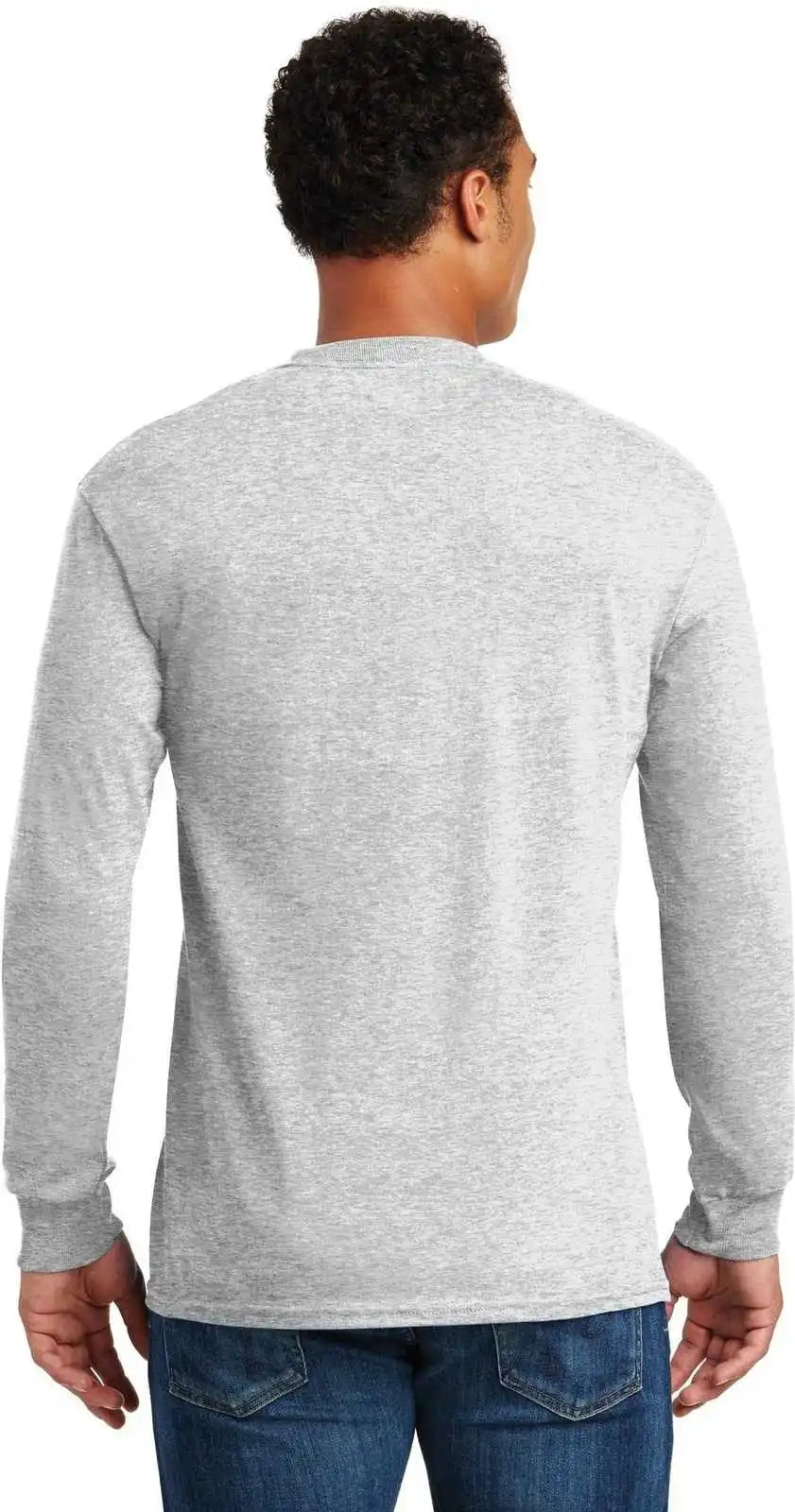 Gildan 5400 Heavy Cotton 100% Long Sleeve t Shirt Ash
