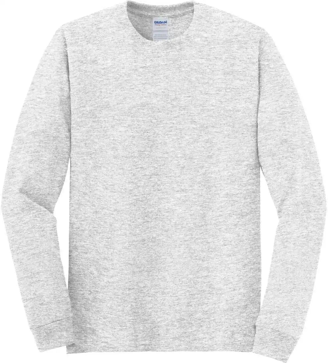 Gildan 5400 Heavy Cotton 100% Long Sleeve t Shirt Ash