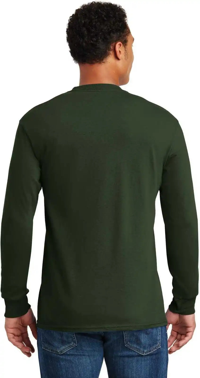 Gildan 5400 Heavy Cotton 100% Long Sleeve t Shirt Forest