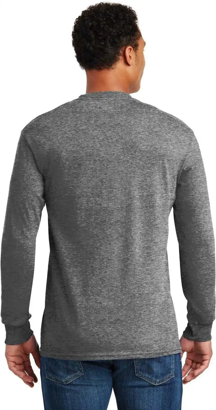 Gildan 5400 Heavy Cotton 100% Long Sleeve T-shirt - Graphite Heather
